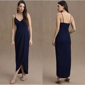 navy blue dress for baby girl Flamenco-Hem Asymmetrical Midi Dress main image 1